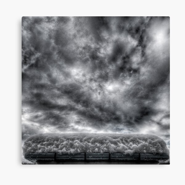 First Snow on Mayne Canvas Print