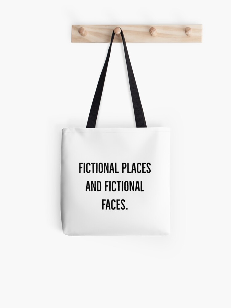 places and faces tote bag