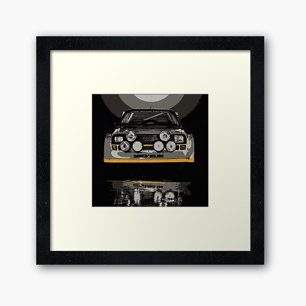 Audi Quattro S1 - Group B Rally Race Car Framed Art Print