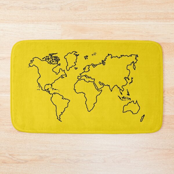 Item preview, World Map Outline designed and sold by hollanov98.