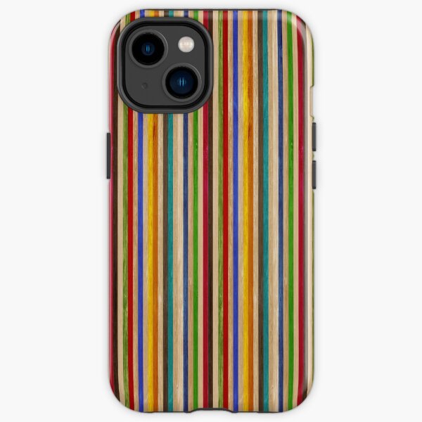 Recycelte Skateboard Regenbogen Textur iPhone Robuste Hülle