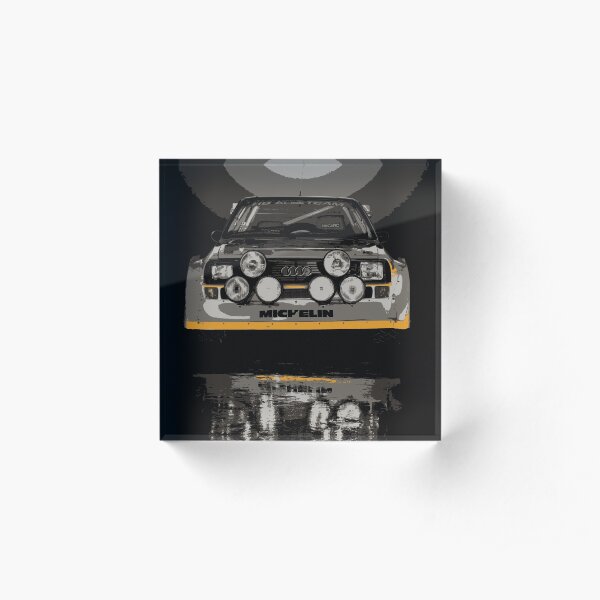 Audi Quattro S1 - Group B Rally Race Car Acrylic Block