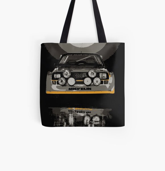 Audi Quattro S1 - Group B Rally Race Car All Over Print Tote Bag