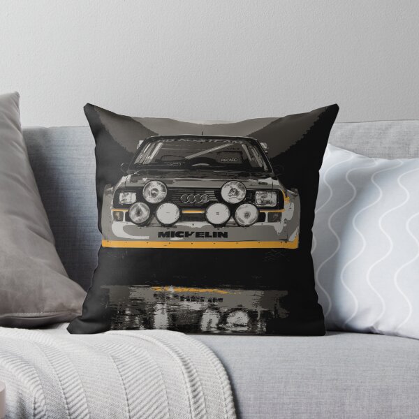 Audi Quattro S1 - Group B Rally Race Car Throw Pillow