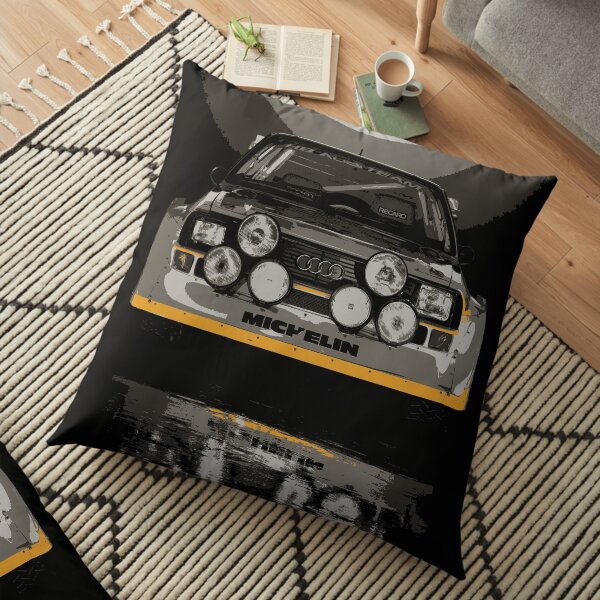 Audi Quattro S1 - Group B Rally Race Car Floor Pillow