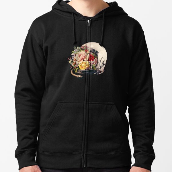 In Bloom Zipped Hoodie