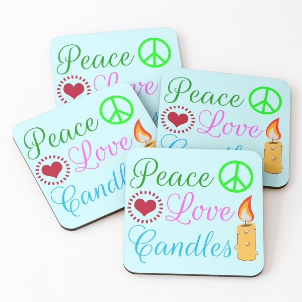 Item preview, Peace Love Candles designed and sold by Epic Love Designs.