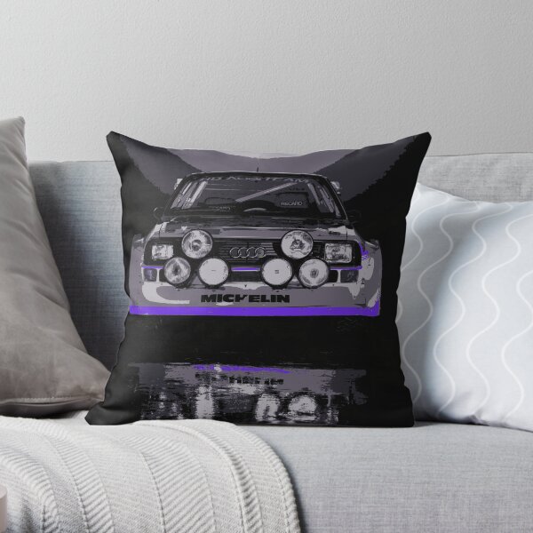 Audi Quattro S1 - Group B Rally Race Car Throw Pillow