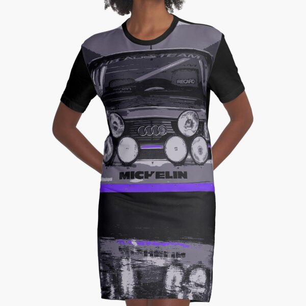 Audi Quattro S1 - Group B Rally Race Car Graphic T-Shirt Dress