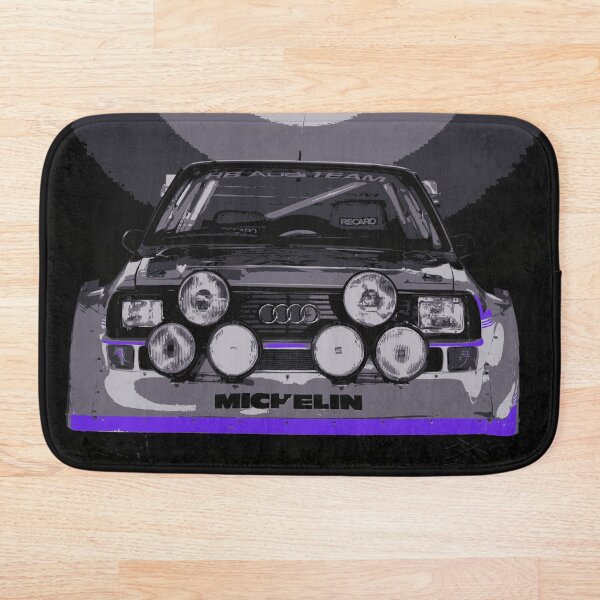 Audi Quattro S1 - Group B Rally Race Car Bath Mat