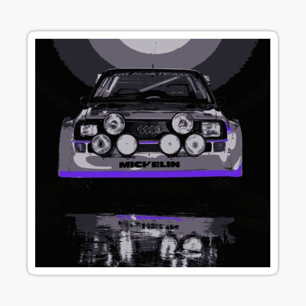 Audi Quattro S1 - Group B Rally Race Car Glossy Sticker