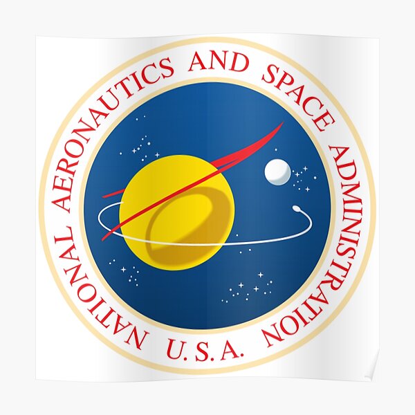 #Official #NASA #Seal USA National Aeronautics and #Space Administration Poster