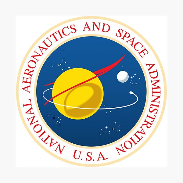 #Official #NASA #Seal USA National Aeronautics and #Space Administration Photographic Print