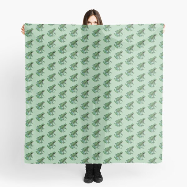 Green frog Scarf