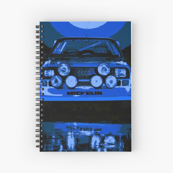 Audi Quattro S1 - Group B Rally Race Car Spiral Notebook