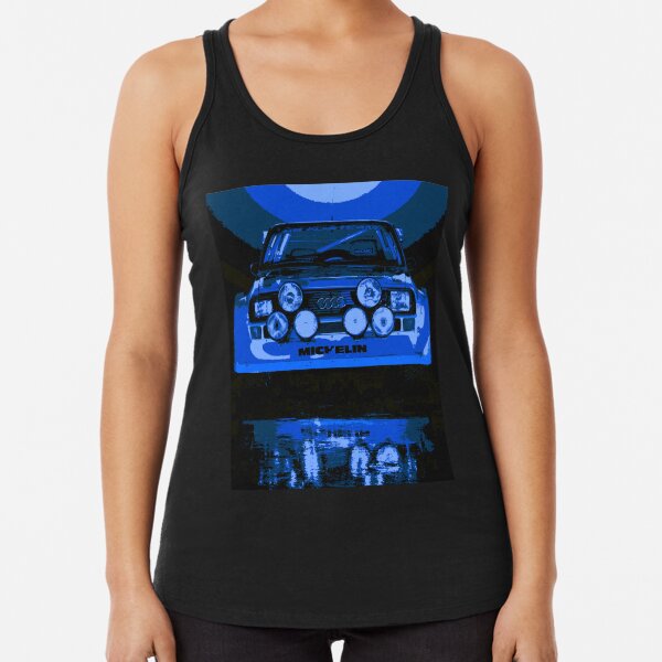 Audi Quattro S1 - Group B Rally Race Car Racerback Tank Top