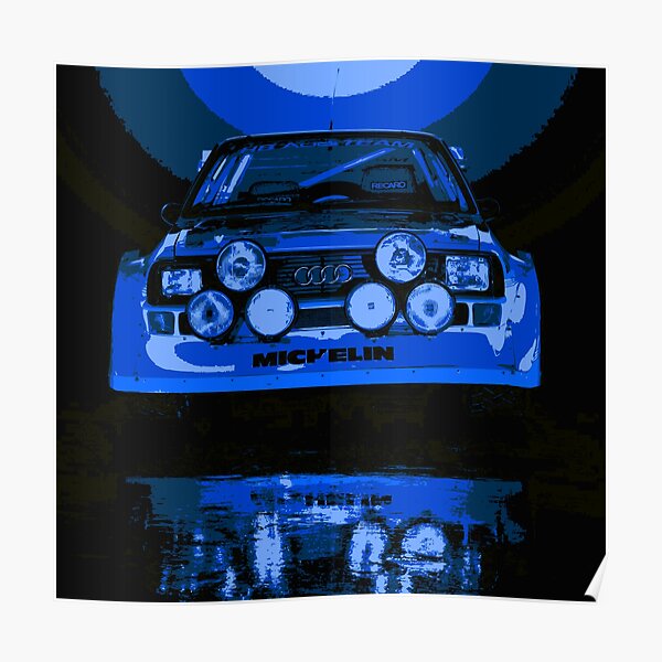 Audi Quattro S1 - Group B Rally Race Car Poster