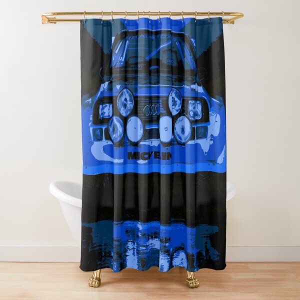 Audi Quattro S1 - Group B Rally Race Car Shower Curtain