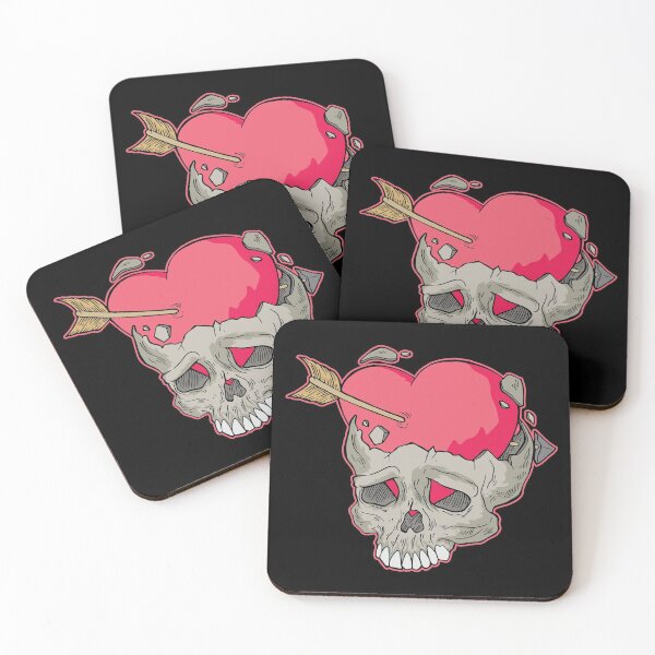 Item preview, Heart Valentine Love Skull designed and sold by TheSimpleMan.