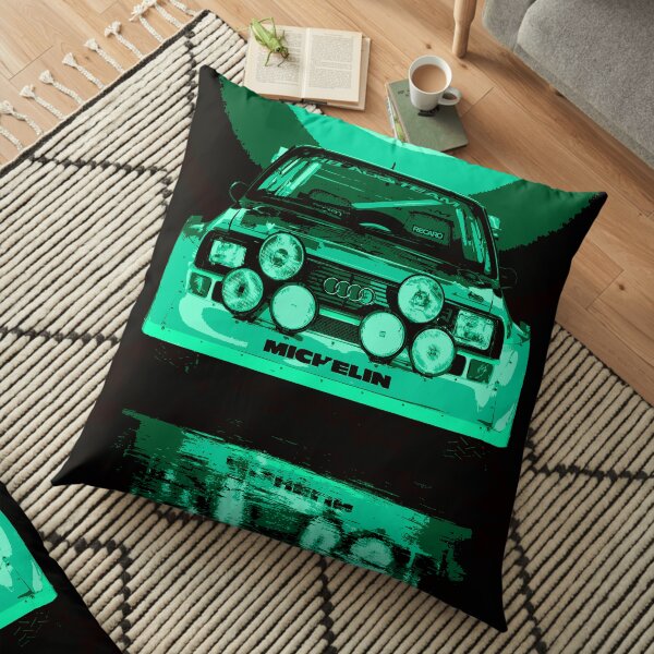 Audi Quattro S1 - Group B Rally Race Car Floor Pillow