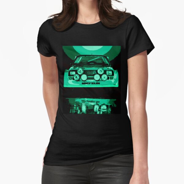 Audi Quattro S1 - Group B Rally Race Car Fitted T-Shirt
