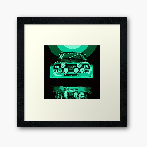 Audi Quattro S1 - Group B Rally Race Car Framed Art Print