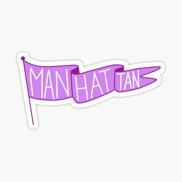 manhattan banner Sticker