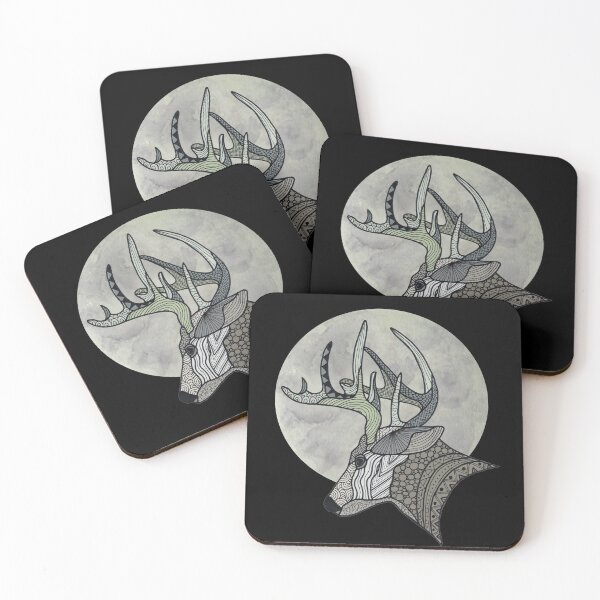 Item preview, Full moon Stag designed and sold by Karen  Todman -Aroca Designs-.