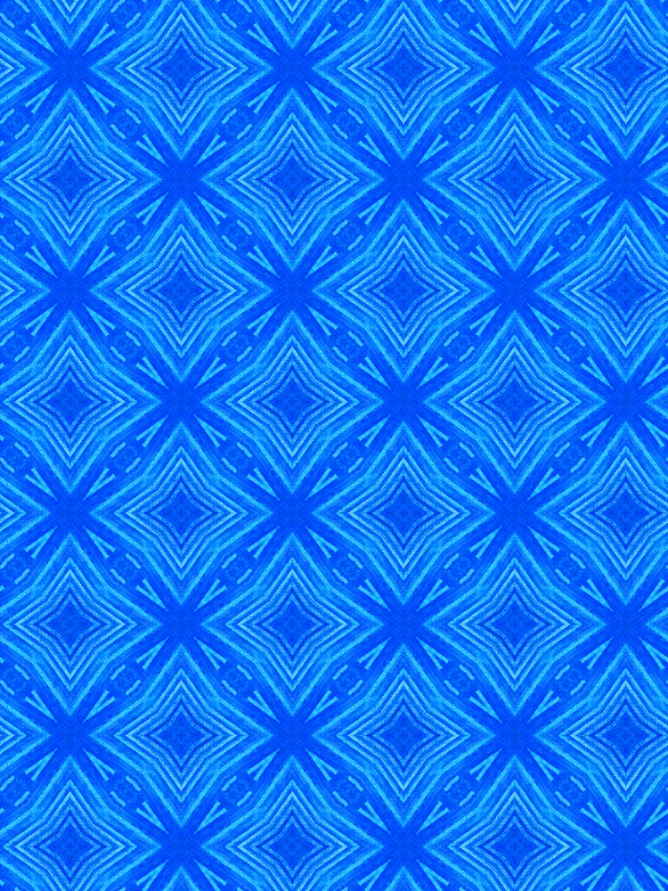 Thumbnail 4 of 4, Relaxed T-Shirt, Blue Dimensional Square Pattern designed and sold by Patterner.