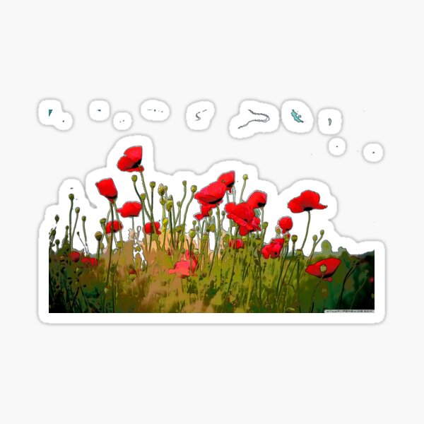 Poppies  Sticker