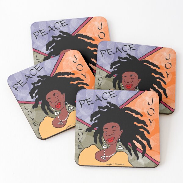Item preview, Peace  Love Joy Sistah with Locs designed and sold by streetiedesigns.