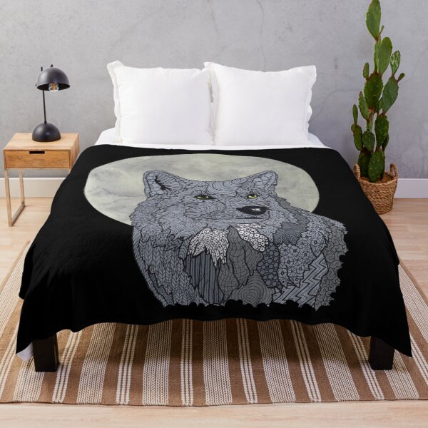 Item preview, Full moon wolf designed and sold by Karen Todman -Aroca Designs-.