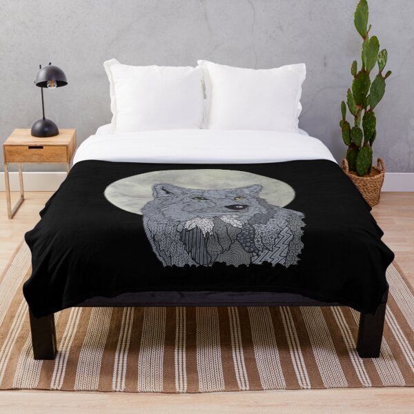 Artikelvorschau, Vollmond Wolf entworfen und verkauft von Karen  Todman -Aroca Designs-.