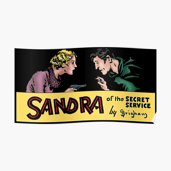 1936 Major Wheeler-Nicholson's Sandra, Super Spy Poster