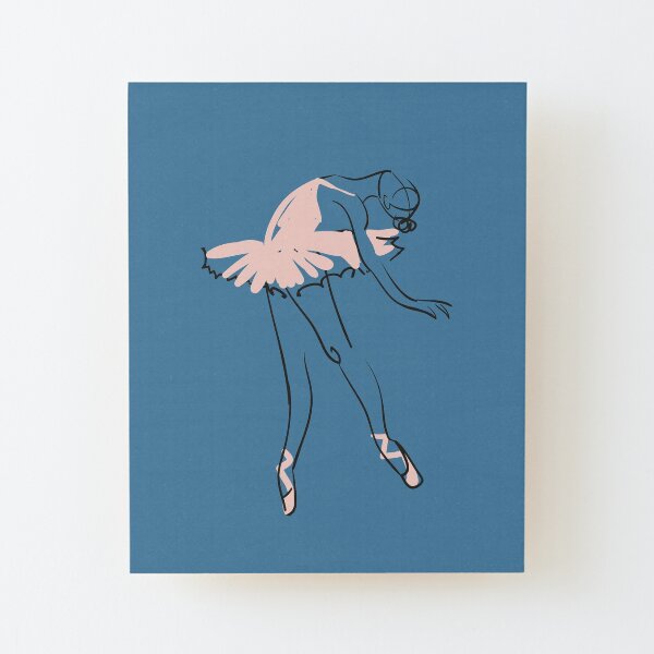 ballet dancer Wood Mounted Print