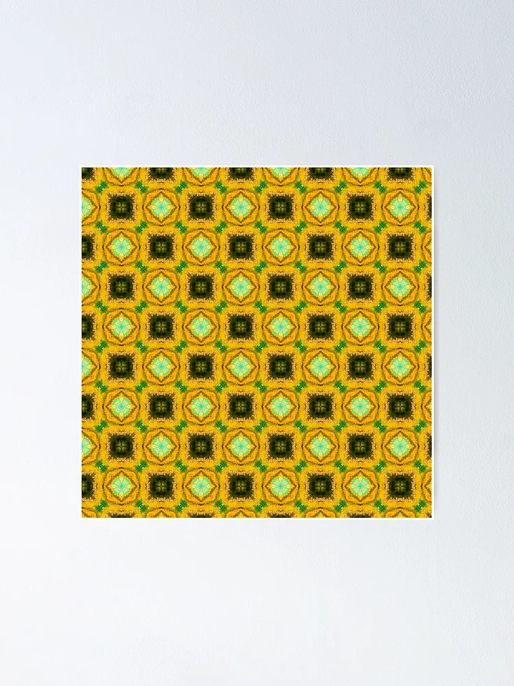 Thumbnail 1 of 3, Poster, Yellow and Green Pattern designed and sold by Patterner.