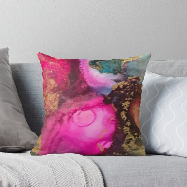 Item preview, Vibrant and colourful abstract ink design. designed and sold by Gill Barrett Art.