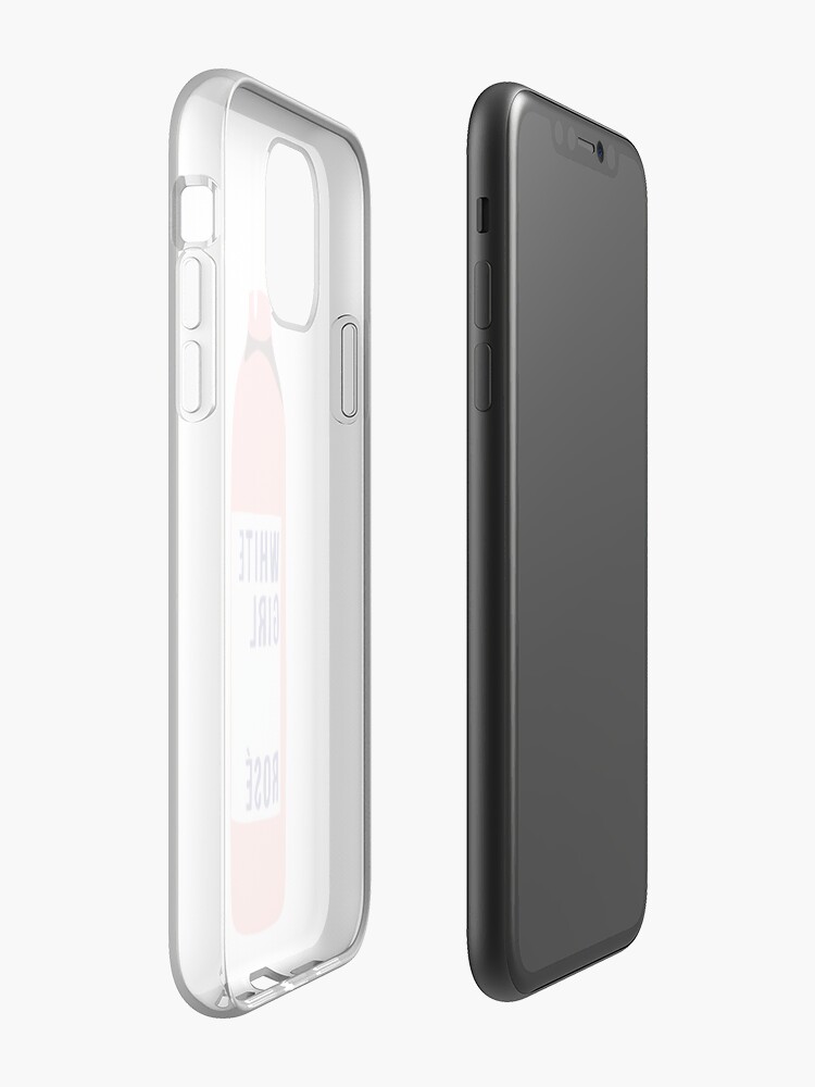 Coque iPhone « fille blanche rose », par cwalter