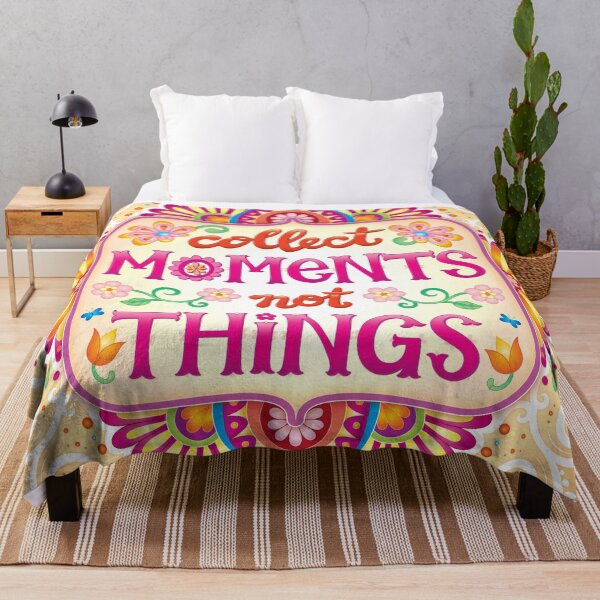 Item preview, Collect Moments, Not Things - Colorful Hand-Lettering Art by Thaneeya McArdle designed and sold by Thaneeya McArdle.