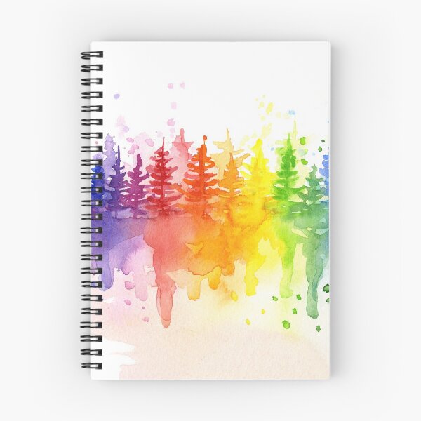 Item preview, Rainbow Forest Watercolor designed and sold by Olga Shvartsur.