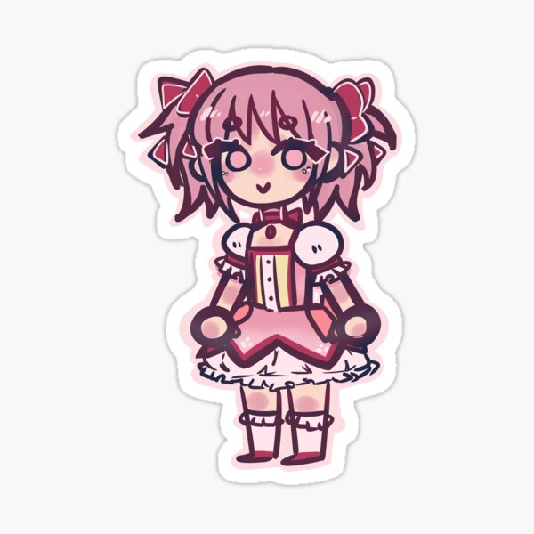 Madoka Kaname Fan Art Sticker For Sale By Mullinsjocelyn Redbubble