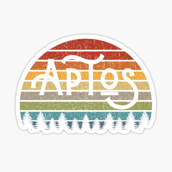 Aperçu de l'œuvre Cadeaux Aptos California Bay Area Santa Cruz créée et vendue par Hopscotch Shop Designs.