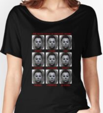 The Many Faces Of Michael Myers (Halloween) Women's Relaxed Fit T-Shirt