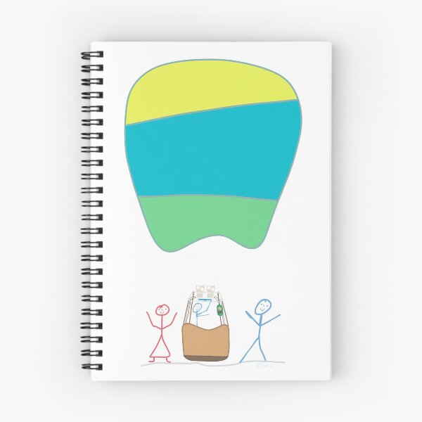 Item preview, Balloon stick figure Stick woman together Woman Pilot designed and sold by KlareLinie.