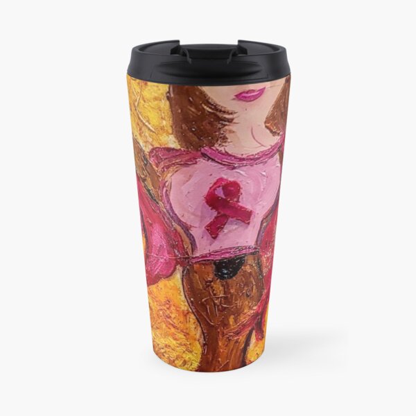 Pink Rooted Strength Travel Mug