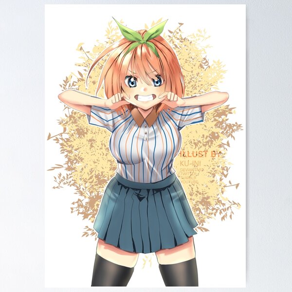 Nakano yotsuba, 5-toubun no hanayome, school uniform, short hair