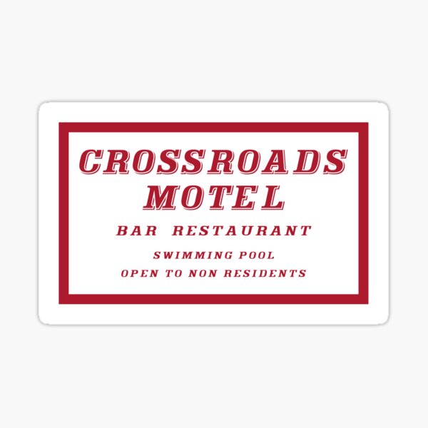 Crossroads Motel Sticker