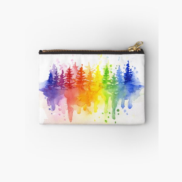 Item preview, Rainbow Forest Watercolor designed and sold by Olga Shvartsur.