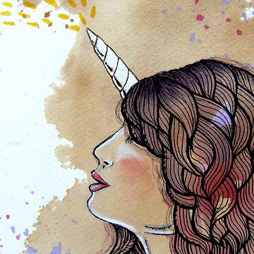 Artwork thumbnail, Unicorn Girl by stephanie allison