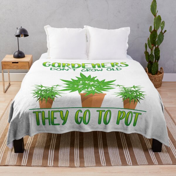 Item preview, Funny Gardening Quote for Retired Gardeners That Smoke Pot designed and sold by phoxydesign.